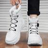 Botines Suela Gruesa Botas de Invierno para Hombre Zapatillas de Hombre Calzado para Hombre Antideslizante Resistente al Desgaste de Caña Alta Deportivo y de Ocio