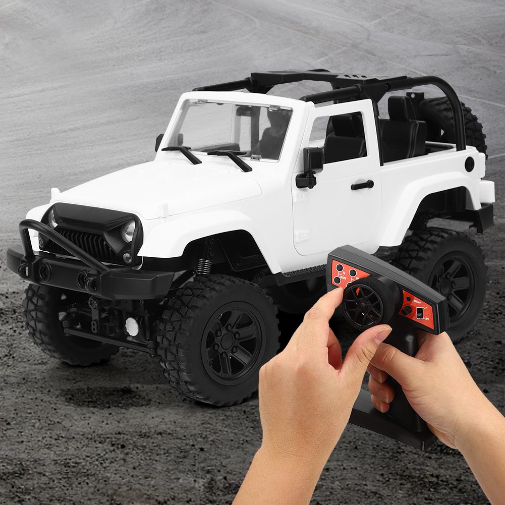 1 14 RC Car Toy FourWheel Drive 2.4GHz Remote Control Children Car Vehicle Toy(White Standard Type)