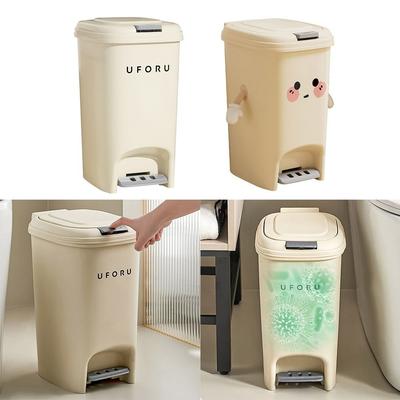 Papelera de 8/10/15/20L con Tapa Cubo de Basura Gran Capacidad Papelera Dormitorio