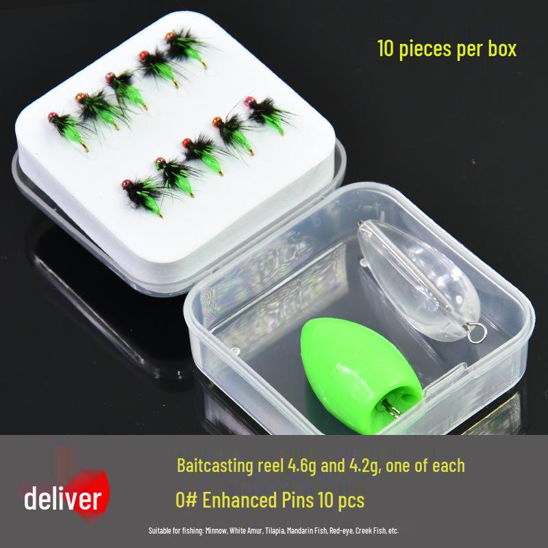 White Strip Fishing Rig: Micro Lure Baits, Mosquito Fly Hooks, Feather Lure, and Imitation Melon Seed Bait