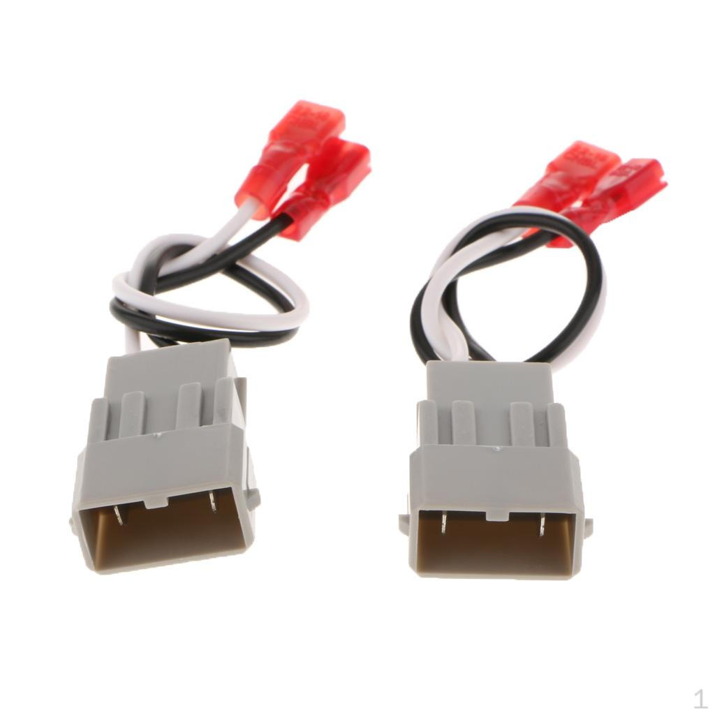 2PCS Car Radio Speaker Wire Harness Adapter Connector Plug For