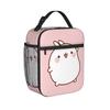 Cartoon M-Molangs Thermal Insulated Lunch Bag for Work  Portable Food Bag Thermal Cooler Lunch Boxes