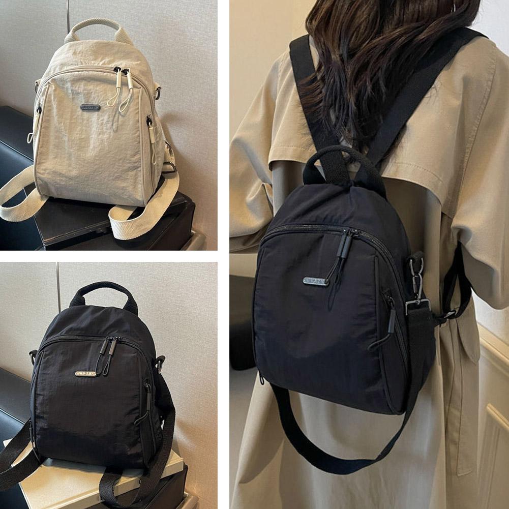 Fashion Oxford cloth Backpack Large capacity Commuting Travel Backpack Lightweight Unisex Shoulder/Handheld Bag Schoolbag