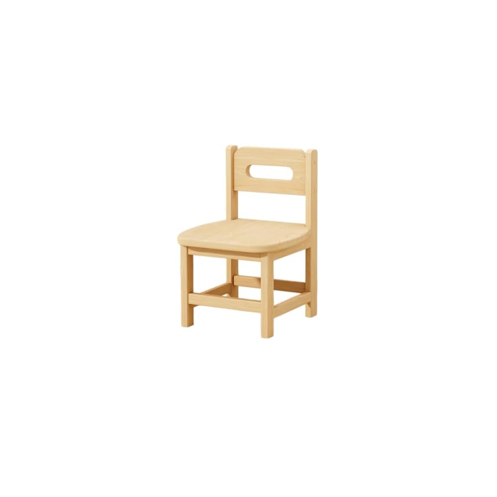 WXQ Children's Wooden Low Chair with Backrest, Mini Chair, Cottage Style, for Dining Room,