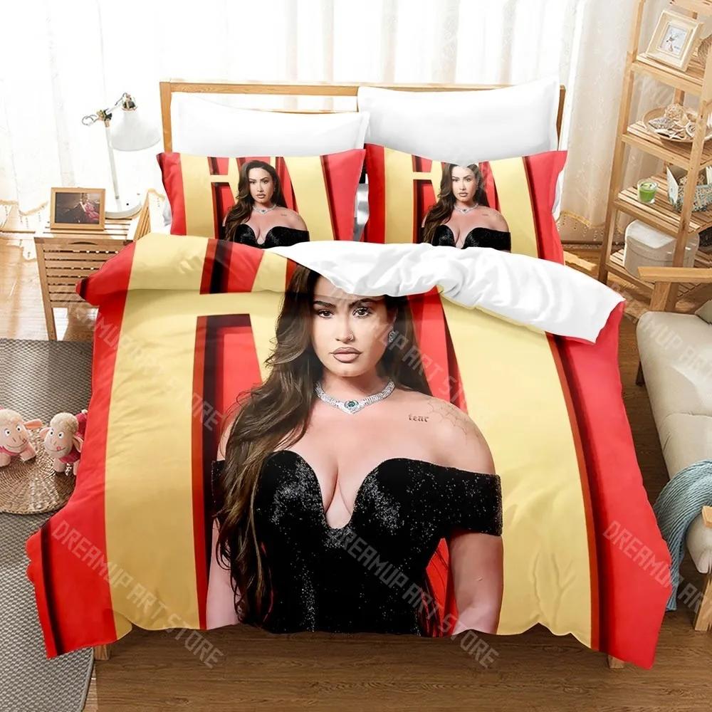 3D Print Demi Lovato Bedding Set Single Twin Full Queen King Size Bed Set Adult Kid Bedroom Duvetcover Sets
