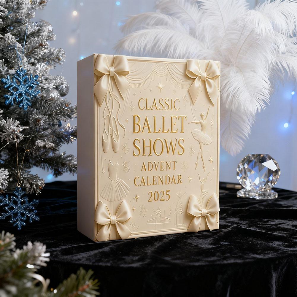 Classic Ballet Dance Shows Advent Calendar 2D Christmas Blind Box Festive Home Decor New Year Gift for Kids and Adults J9G1
