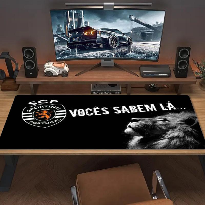 Sporting CP Logo Color Mouse Pad Large Gaming Table Cushion Non-slip Laptop Tablet Big Mousepad XXL Mat Mini PC Playmat With Lock edge