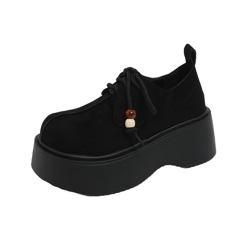 Fashion Flats Platform Women Loafers Shoes Mary Jance Fashion Lace Up Shoes 2025 Casual Woman's Sport Shoes Autumn Dress Mujer Zapatos