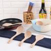 Unpainted Wooden Shovel and Spoon Kitchen Set with Long Handle and Non-stick Pan Shovel