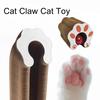 Accordion Cat Scratcher Transformable Cat Toy with Bell Ball Scratching Board Interactive Enrichment Toy for Indoor Cats Kittens