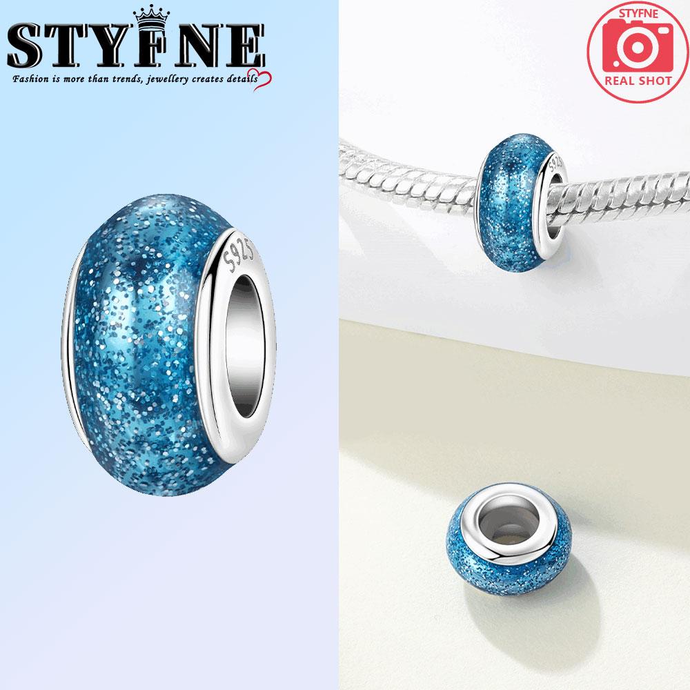 Copper Colorful Colors Charms Beads Pendant Star Moon Isolation Charm For Original Bracelet Woman Girl Jewelry