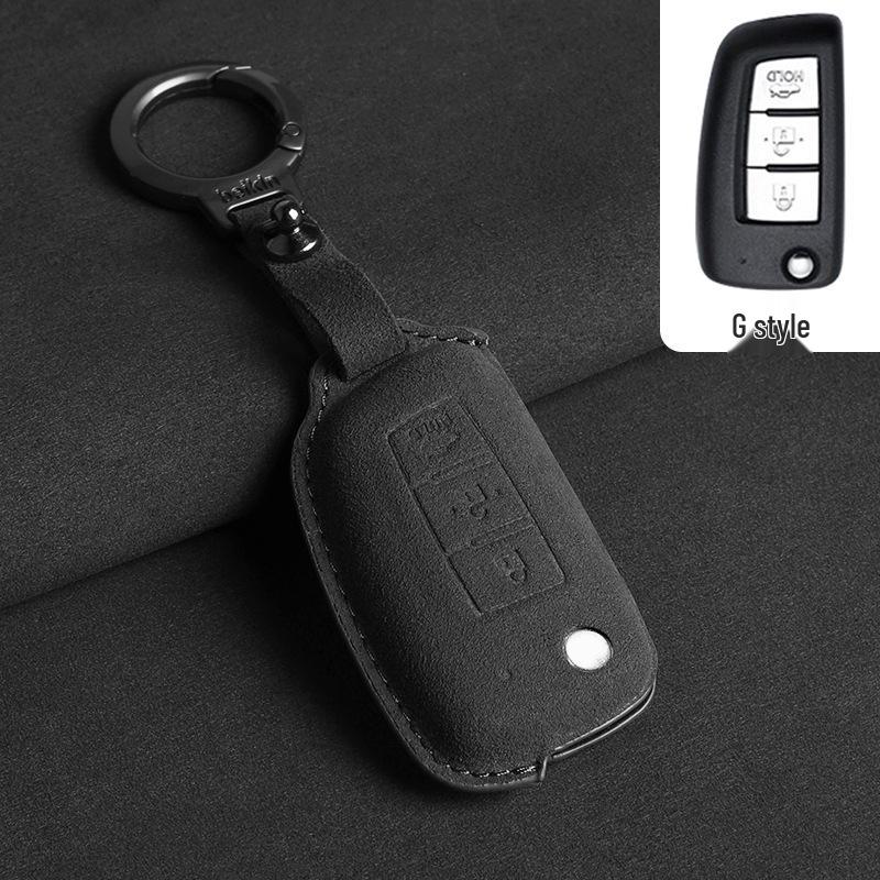 Compatible with Nissan Qashqai '19, Classic Sylphy, Bluebird, Kicks, X-Trail, Tiida Folding Car Key Case.