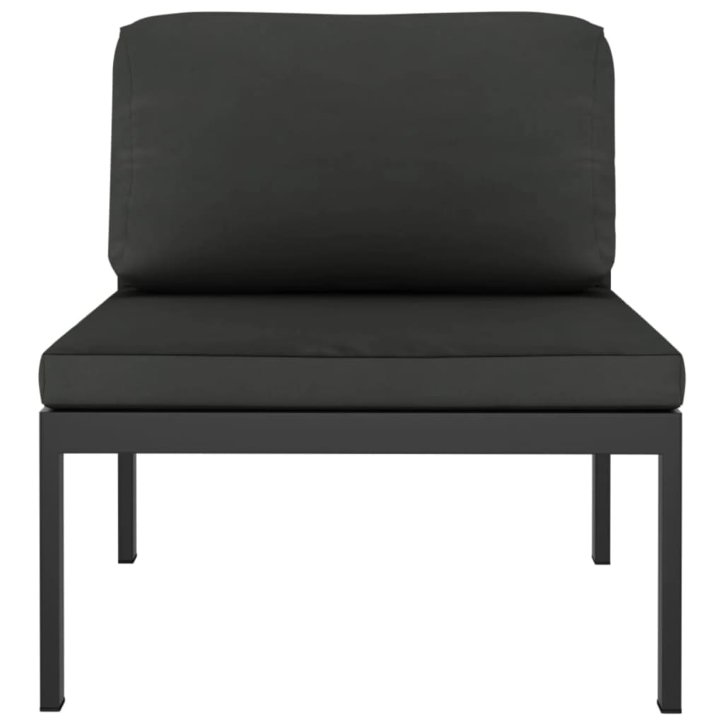 Vidaxl 7-Cz. Zestaw Mebli Ogrodowych, Poduszki, Aluminium, Antracyt