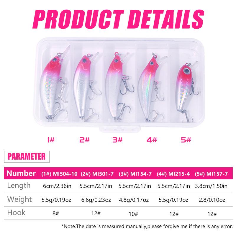 Hengjia Floating Minnow Lure Set - Long Cast & Micro Minnow Collection