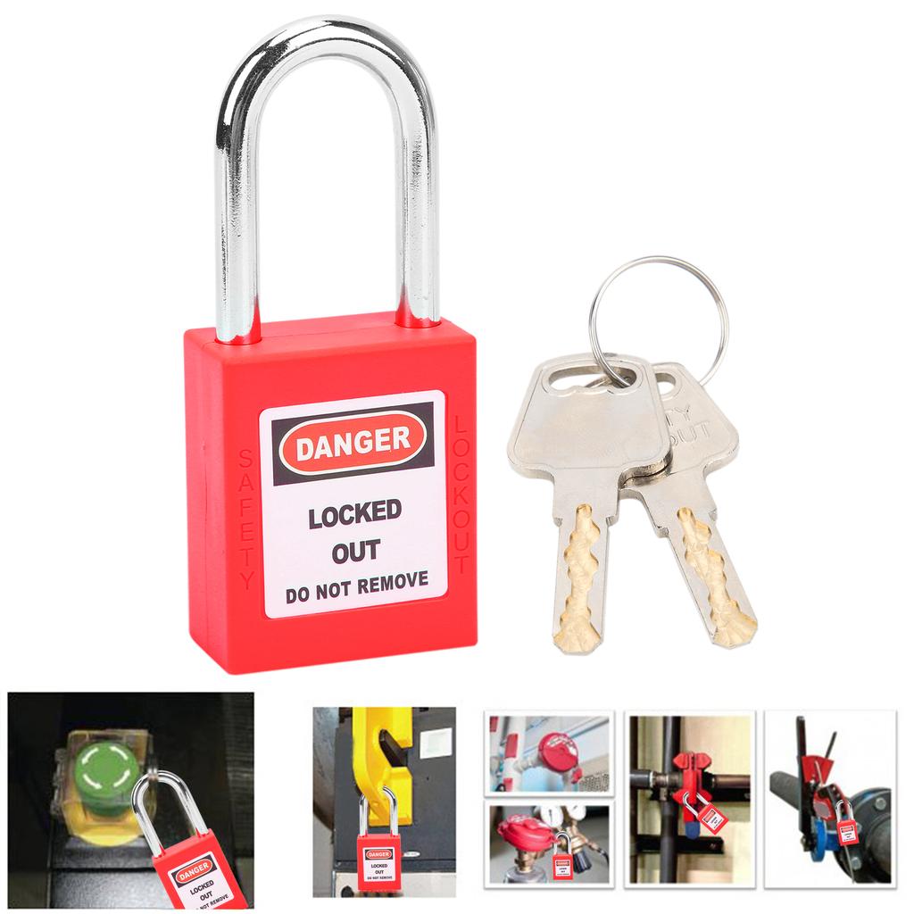 38mm Lockout Lock Insulation Engineering LOTO Padlock for Machinery Manufacturing