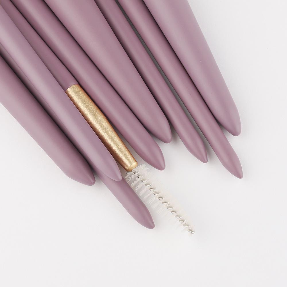New 9 Small Purple Potatoes, Full Set of Makeup Brushes, Loose Powder Brush, Foundation Brush, Eyeshadow Brush, Beauty Tools