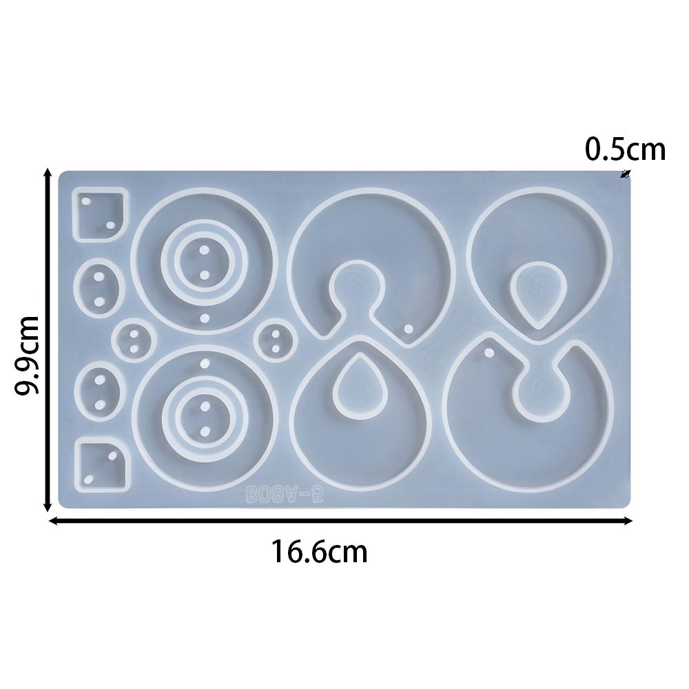 Ohrhänger Epoxidharz Silikonform Geometrisch Unregelmäßig Geformte Schlüsselanhängerform DIY Schmuckherstellung Anhänger Gießform