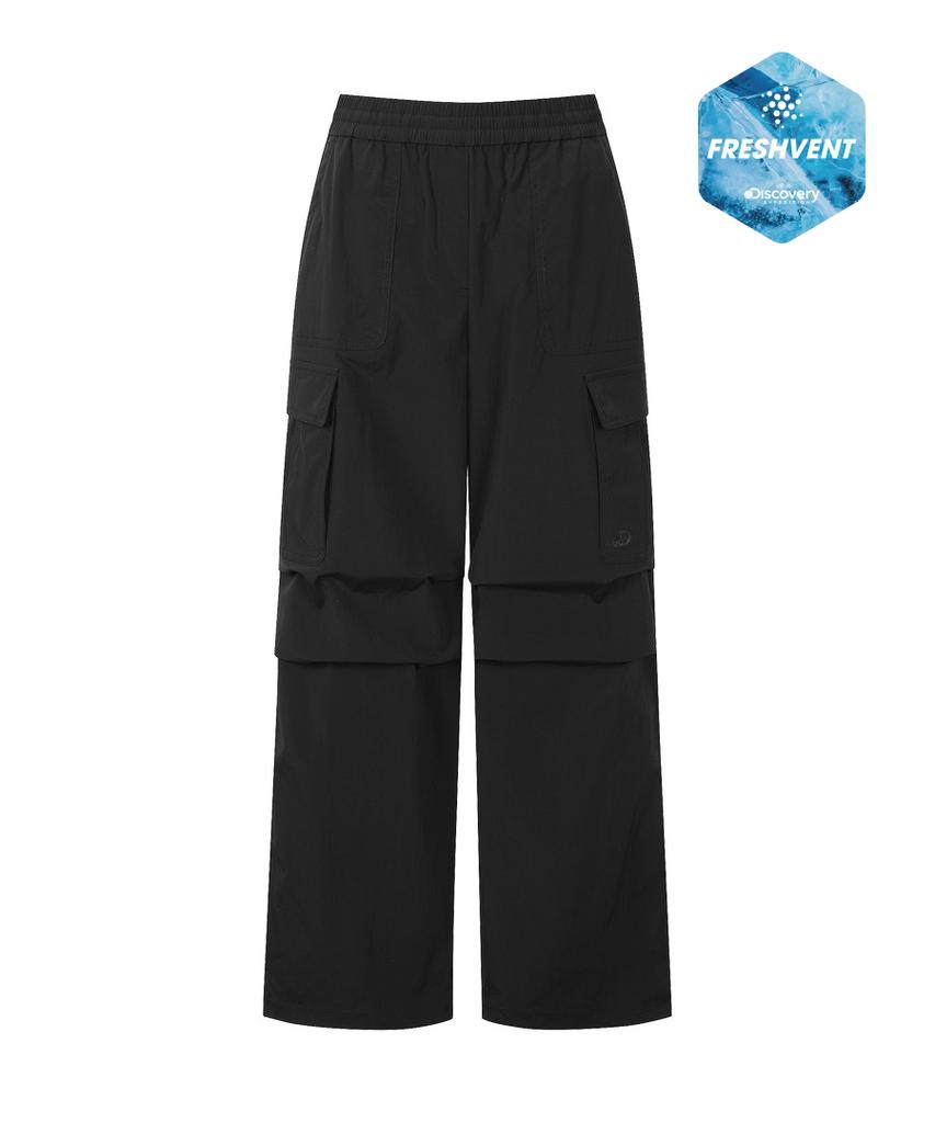 DISCOVERY EXPEDITION Freshvent Women'S Wide Cargo Pants (Black)