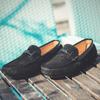 Luxury Spring Autumn Men Loafers Genuine Leather Suede Shoes Mens Driving Boat Shoes Slip-On Casual Moccasins Breathable Flats