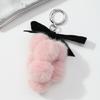 Unique Grape Plush Keychain with Bowknot Soft Grape Pendant Plush Bowknot Key Chain Lightweight for Daily Use Travel