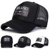 Unisex Milano Italia Letter Printing Baseball Net Caps Spring Summer Outdoor Adjustable Casual Hats Sunscreen Hat Sports Cap
