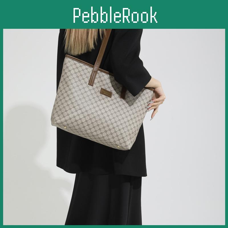 Casual Tote Bag For Women With Pu Material And Vintage Print For Daily Use