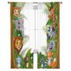Jungle Cartoon Animal Lion Zebra Sheer Drapes for Living Room Child Bedroom Curtains Kitchen Window Treatments Panel