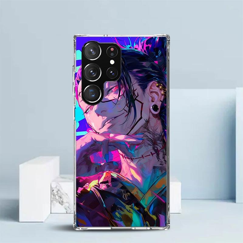 

Kaisen J-Jujutsu Geto Suguru Phone Case For Samsung Galaxy S24 S25 Edge S26 Ultra S22 S23 Plus S21 + S20 FE Soft TPU Back Cover Samsung S21