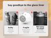 316 Stainless Steel Insulated Water Bottle with Tea Separator, Large Capacity