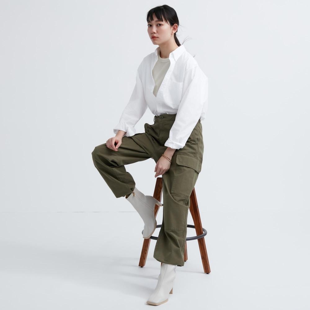 Uniqlo Japan Extra Fine Cotton Broadcloth Shirt  Button Down Collar  Long Sleeves 