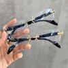 Anti Blue Light Diamond Cutting Men Women Frameless Reading Eyewear Metal High-definition Presbyopia Glasses