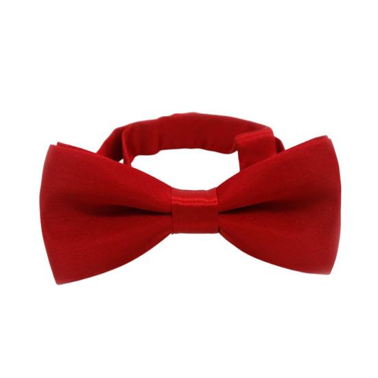 Bow Ties for Boys Solid Color Pre-tied Kids Bow Ties Adjustable Neck Bowtie for Graduation Wedding Party School Casual