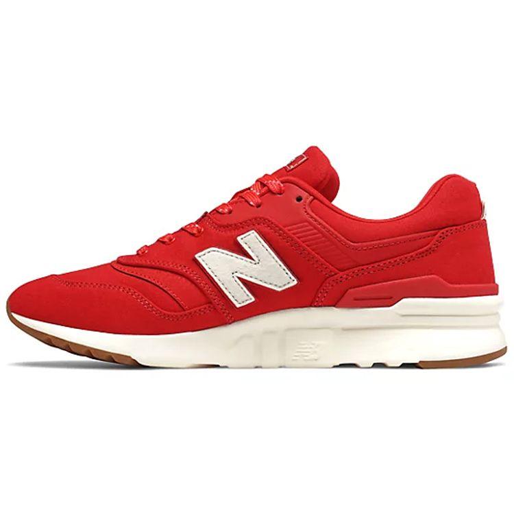 New Balance Nb 997 Comfortable Versatile Leather Shock Absorbing Durable Breathable Low Top Casual Running Shoes Unisex Sneaker Red CM997HDC