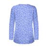 Women's New Button-Down Fashion Print Long Sleeves T-Shirt Slim Top Casual Tops