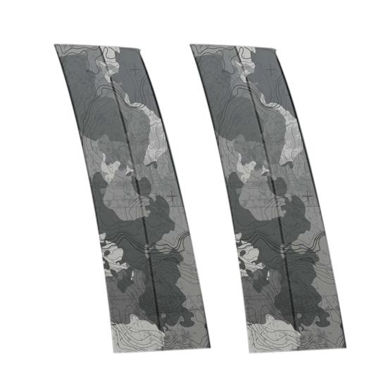 2Pcs Car Stickers Set for B-Pillar 12"x21.5" Gloss Vinyl Decals Self-Adhesive Dog Stickers Decorative Car Vinyls for Cars Laptops Walls