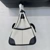 2026 neue Leder-Damenhandtasche Swift-Leder mit Canvas 35CM Platin-Tasche Cargotasche tragbare Schulter-Damenhandtasche