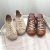 Mokassin Damenschuhe Halbschuhe Flacher Boden Schnürer Loafer Damen Freizeit Outdoor Faulenzer Schuhe Leichte Einfarbige Flache Schuhe
