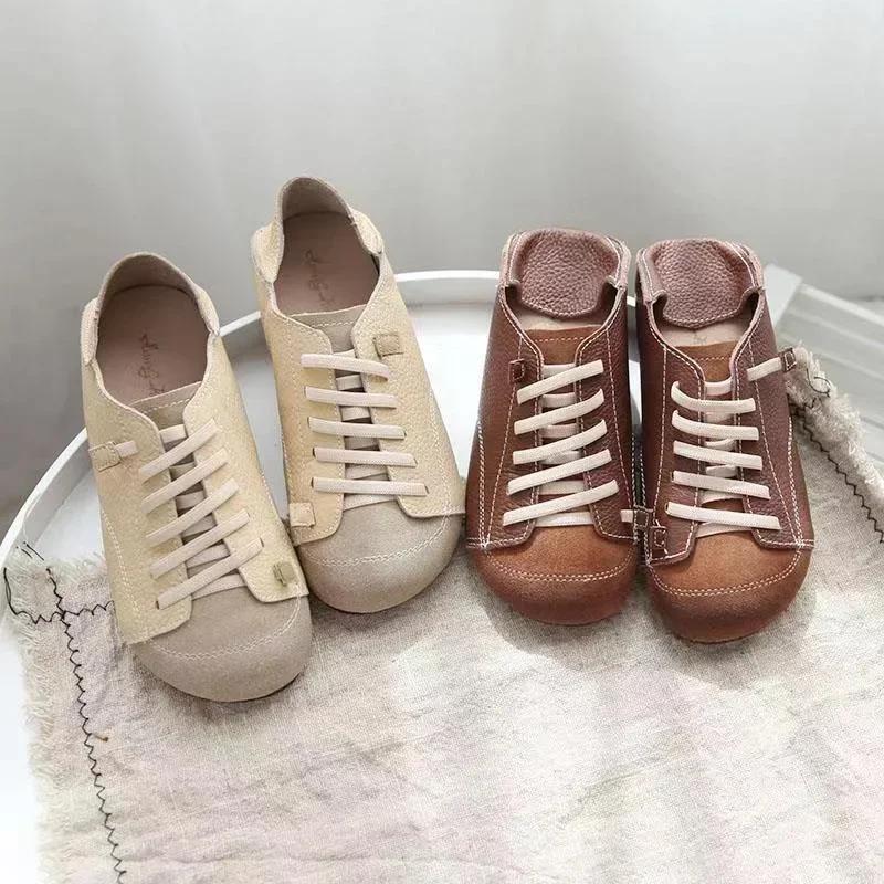 Mokassin Damenschuhe Halbschuhe Flacher Boden Schnürer Loafer Damen Freizeit Outdoor Faulenzer Schuhe Leichte Einfarbige Flache Schuhe