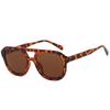  Double Bridges Square Women Sunglasses Fashion Black Orange Frame Men Retro Punk Sun Glasses Shades UV400