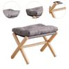 Small Footstool Leisure Stool Shoe Changing Stool Wooden Legs Foot Rest Kids