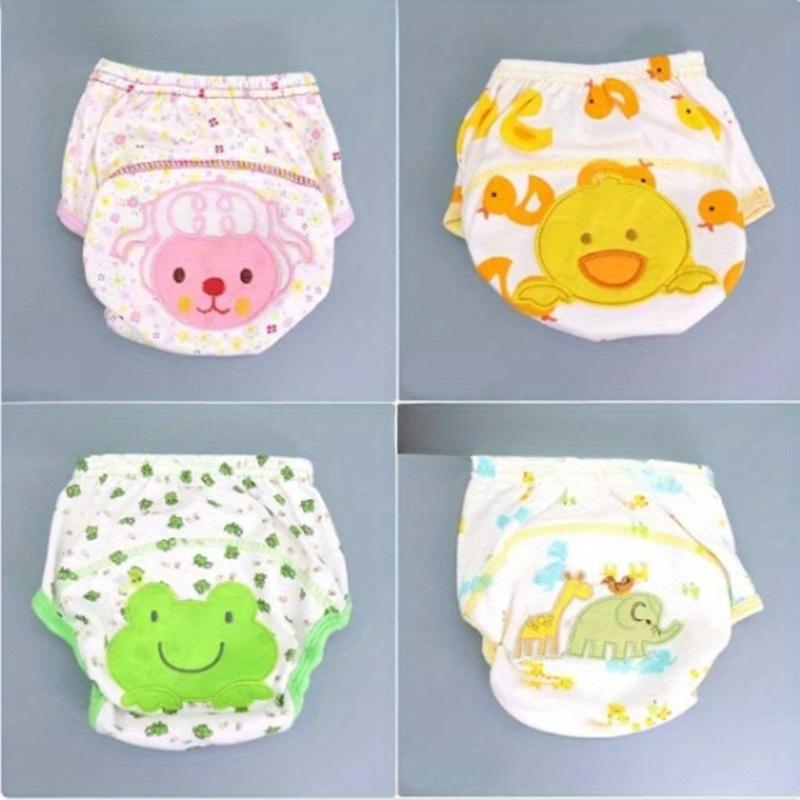 Baby Diaper Diaper Pants Three Layers of Learning Pants Diaper Pocket Embroidery Pull-up Cloth Diaper