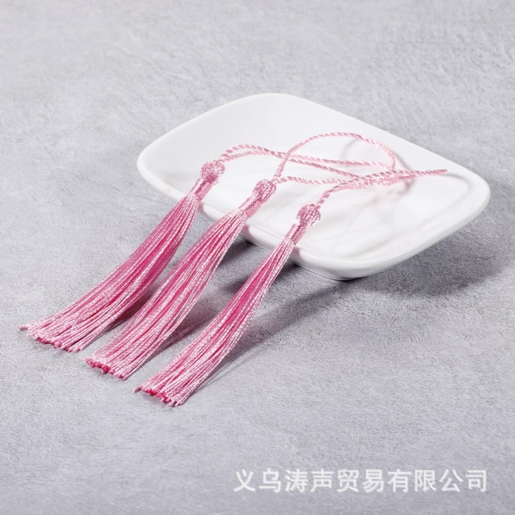 7cm Traditional Chinese Knot Tassel Pendant for DIY Crafts Handmade Cotton Thread Small Tassels for Bookmarks Fans and Sachets