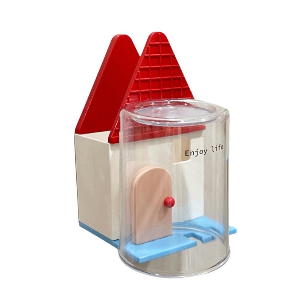Draining Toothpaste Storage Rack Self-adhesive Toothbrush Dispenser with Cup  Bathroom