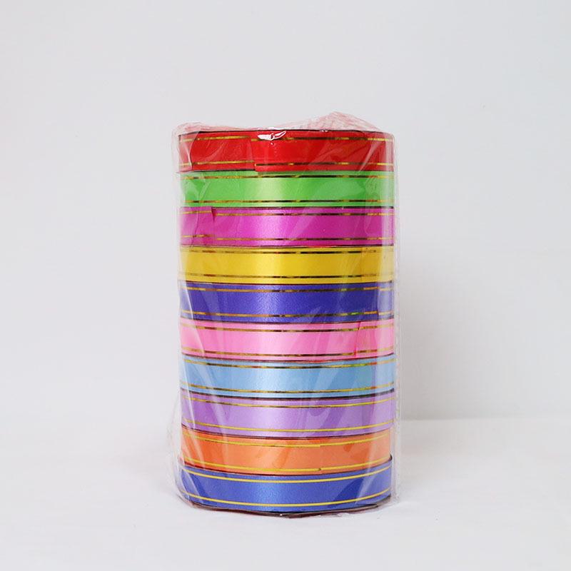 1,6 cm große Bandrolle mit Goldrand für Hochzeitsballons und Geschenkverpackungen