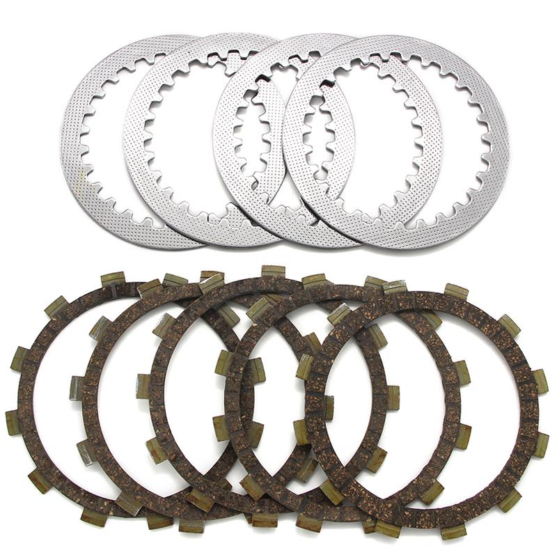 Motorcycle Clutch Friction Disc Plate Kit For Yamaha SRV250 Renaissa XV125S XV240 XV250 Virago Route V-Star XVS125 XVS250
