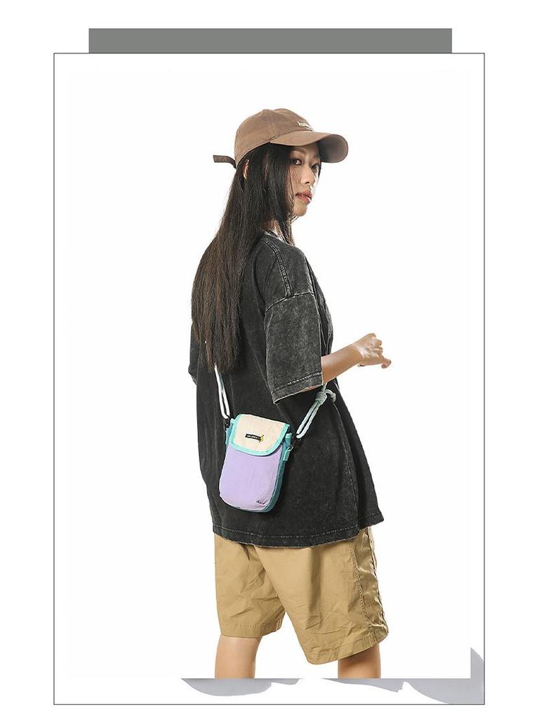 Korean Style Mini Crossbody Bag 2025: Unisex High-End Canvas Phone Carrier