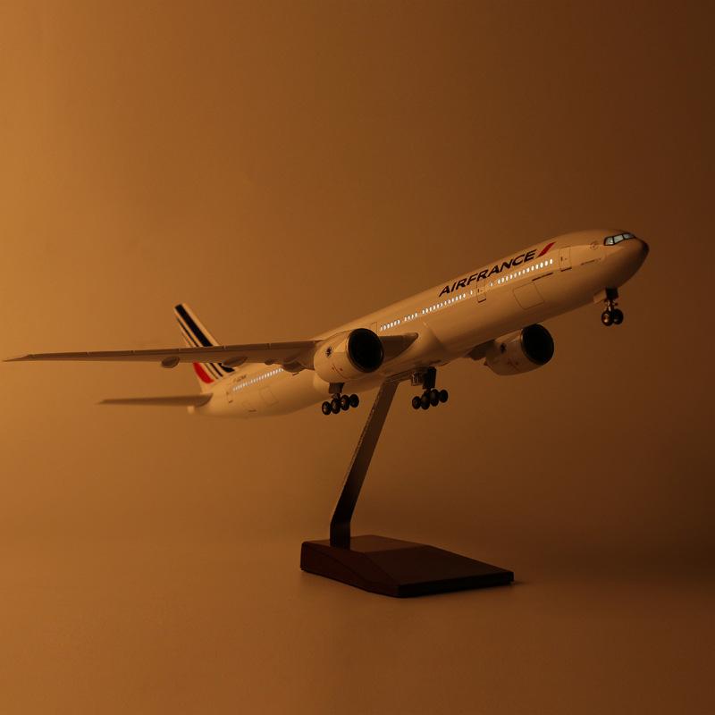 Diecast Airplane Toys B777 Air France 47CM Large Model Plane resin Simulation Civil Aviation Aircraft Model Collected Gift