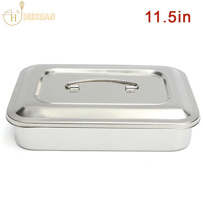 Dental Tray Surgical Nursing Lid Medical Equipment Steriliser Container For Dentist Storage Box Stainless Steel Instrument