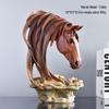 Retro American Country Horse Head Ornament for Home Decor - Living Room, TV Stand, Bar, or Entrance Display