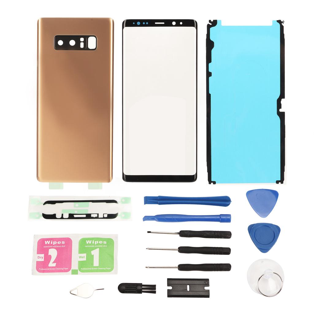 Back Glass Cover Replacement Kit for Samsung Galaxy Note 8 Front Outer Screen Glass Cover Repair